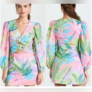 FARM Rio Beach Vibe Cutout Mini Dress Size XLarge
